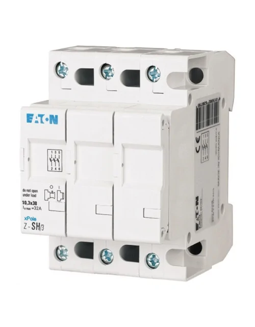 Interruptor portafusible Eaton 3P 32A 10.3x38