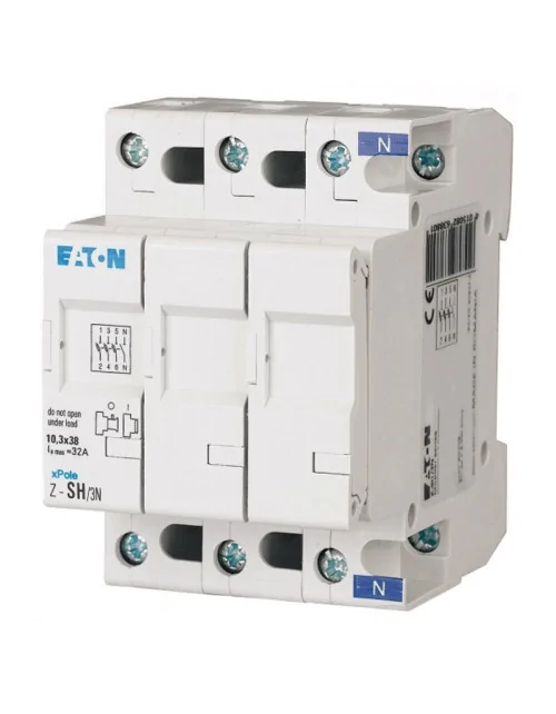 Eaton 3P+N 32A 10.3x38 fuse holder switch