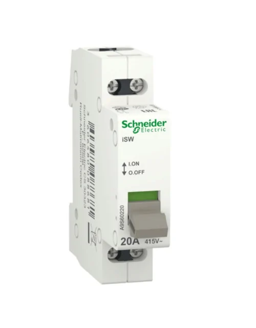 Interrupteur Schneider 2P 20A 1 module