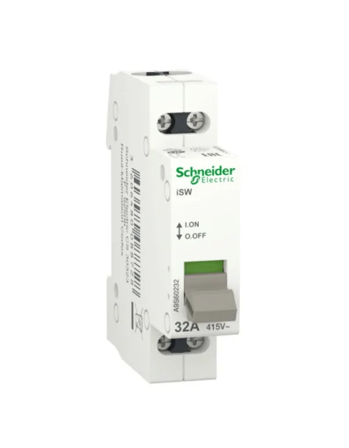 Interruptor seccionador Schneider 2P 32A 1 Módulo