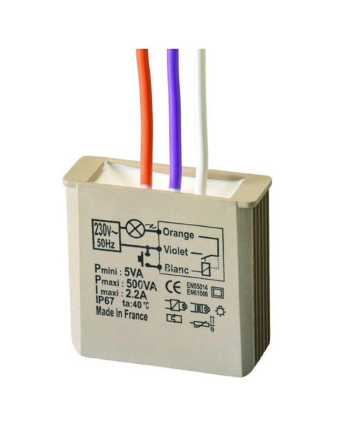 Elektronisches Schritt-für-Schritt-Relais Urmet Yokis MTR500E mit Neutralleiter