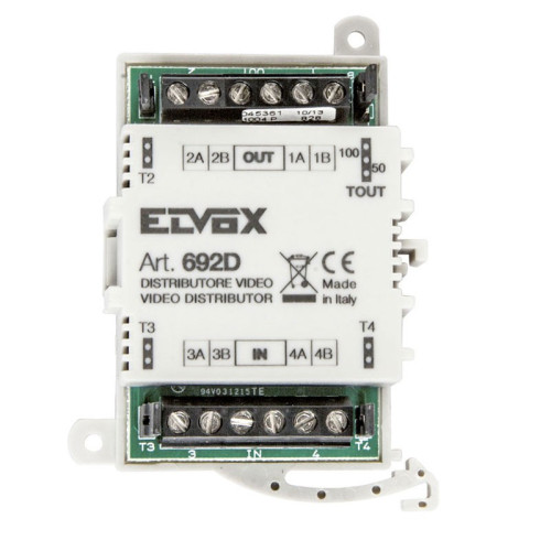 Kit de videoportero trifamiliar Elvox con microteléfono