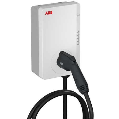 Kit Energy+ Abb Wallbox 7,4KW con cable y enchufe Protección de línea T2 RFID y contador bidireccional