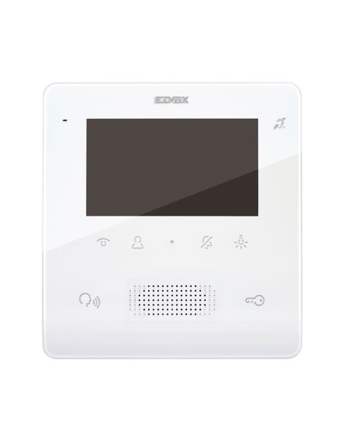 Interphone vidéo mains libres Elvox Tab Free 4,3 pouces 2 fils Blanc