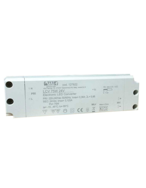 Ballast électronique TCI pour LED 75W 24VDC IP20