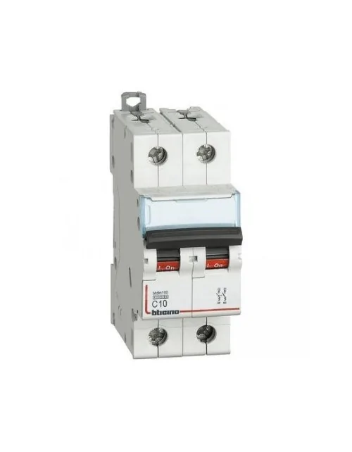 Bticino 2P 10A 10kA type C circuit breaker 2 modules