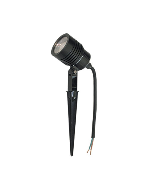 LED spotlight with spike for garden Poliplast 6W 4200K Black