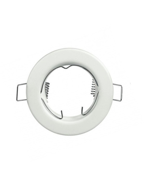 Nobile white recessed ceiling spotlight, hole 80mm