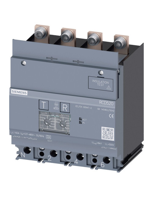 Siemens 160A Typ A 4P einstellbare Differenzialsperre