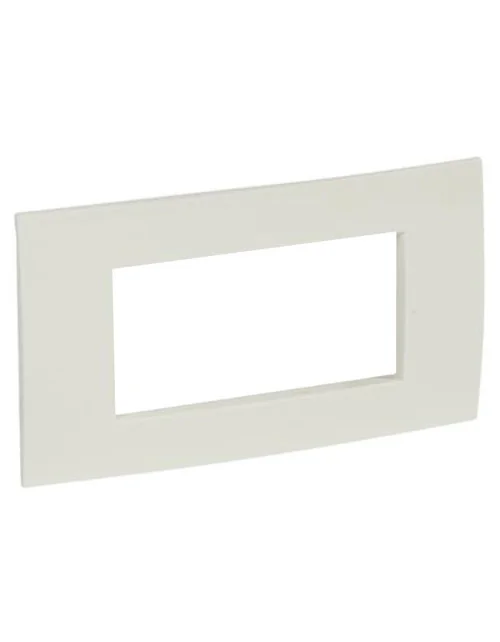 Legrand Vela plaque carrée blanc brillant 4 modules 685642