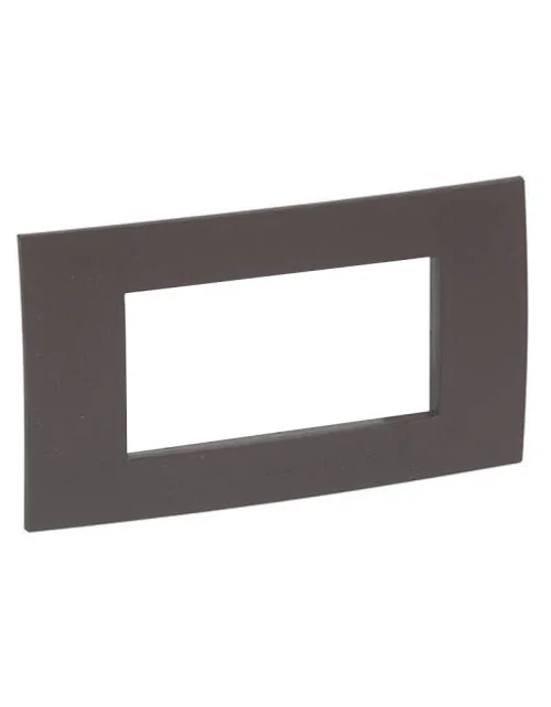 Legrand Vela plaque carrée cacao 4 modules 685806