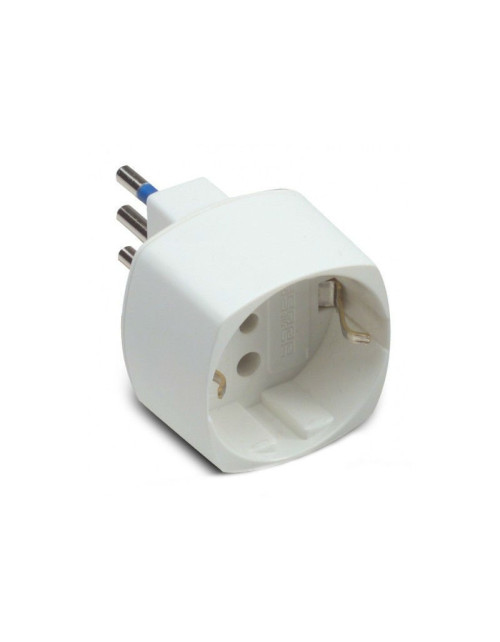 Master 10A Weißer Einzelsteckdosenadapter