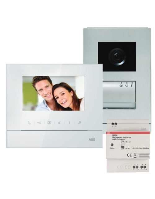 One-family Abb video door phone kit with speakerphone 4.3 screen