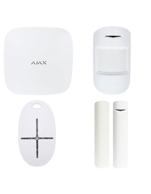 Ajax Wireless Burglar Alarm Kit HUB2 (4G) + MOTION + DOOR + SPACECONTROL