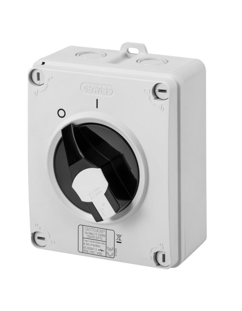 Gewiss HP 4X32A IP65 wall-mounted rotary switch