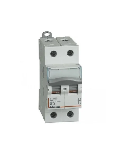 Interrupteur Bticino 2P 63A 2 modules