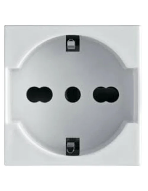 Bocchiotti bivalent schuko socket 2P+E 10/16A 250V 02810