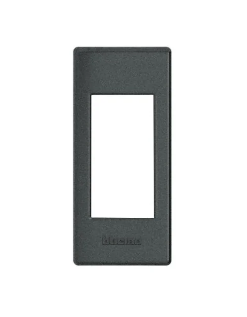 Plaque de recouvrement Bticino pour installation sur profilés 1P anthracite LND4811AR