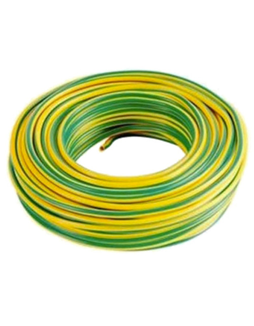 Câble unipolaire 120mmq Jaune Vert 1mt