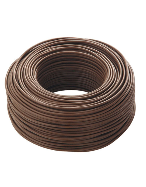 Cable unipolar cordon 1,5mmq marron 100mt