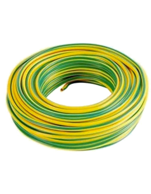 Câble unipolaire Cordina 4mmq CPR FS17 jaune vert 100mt