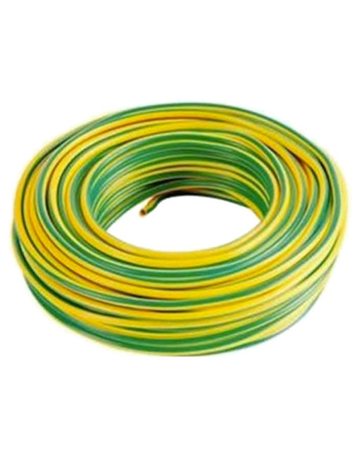 Unipolar cable 6mmq yellow green 100mt