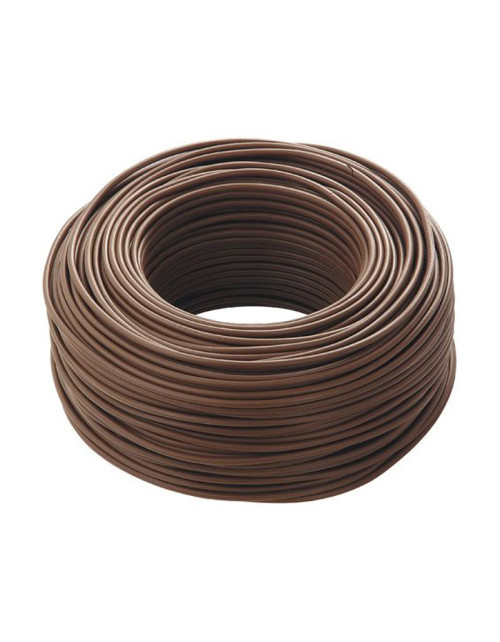 Flexible unipolar cable 1.5 mm halogen-free brown color