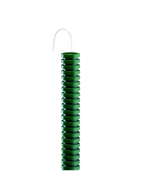 Tubo corrugado verde con tirahilos diámetro 20mm