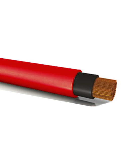 Câble unipolaire pour flexible photovoltaïque 1X4MMQ Rouge 100 mt