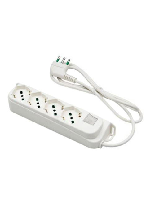 Regleta blanca de conexiones para cables eléctricos 4mm