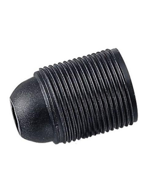 Master E27 black threaded lamp holder 00512