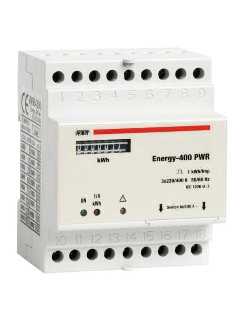 Vemer Dreiphasen-Energiezähler 4 Module