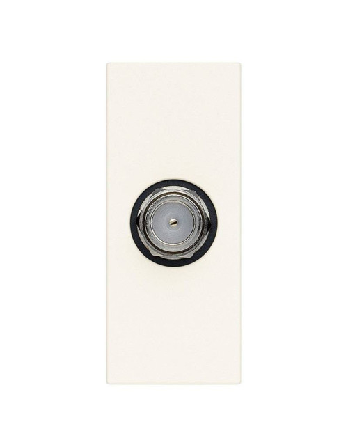 Coaxial TV socket Type F Vimar Linea 1 Module White 30318.B