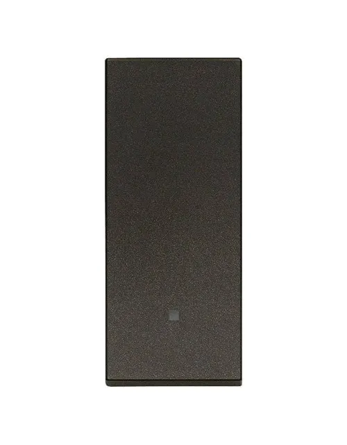 Ausgerichteter Drucktaster Vimar Linea 1P 10A beleuchtbar schwarz 30008.G