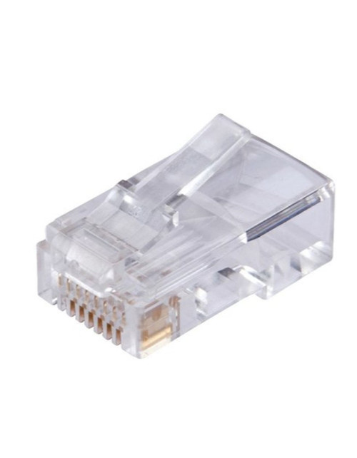 Conector Orca de 8 posiciones UTP RJ45 sin blindaje para cable Cat 6