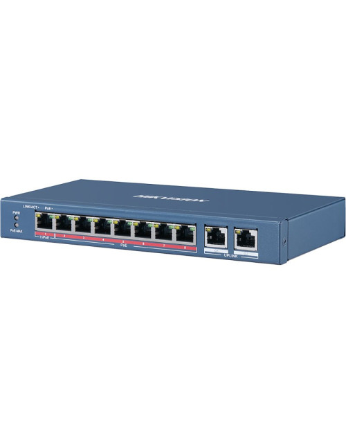 Commutateur Hikvision 8 ports POE+2UPLINK 10/100 110W 301801346