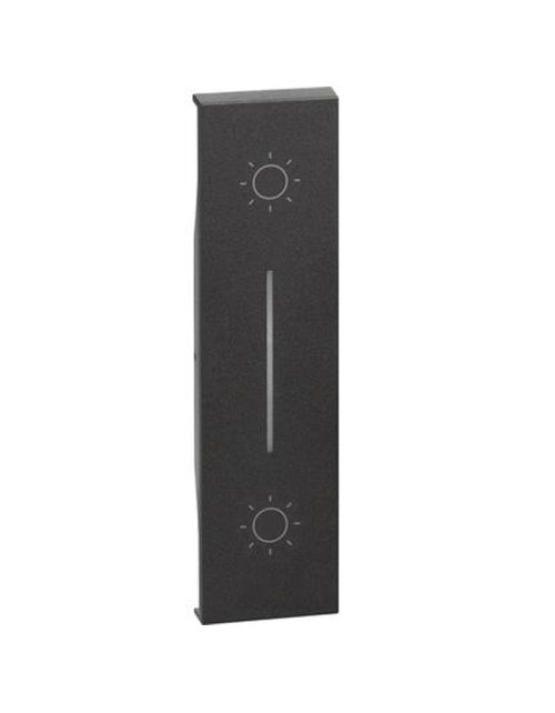 Cache pour bouton non interverrouillé Bticino Living Now K4036 Noir KG05L