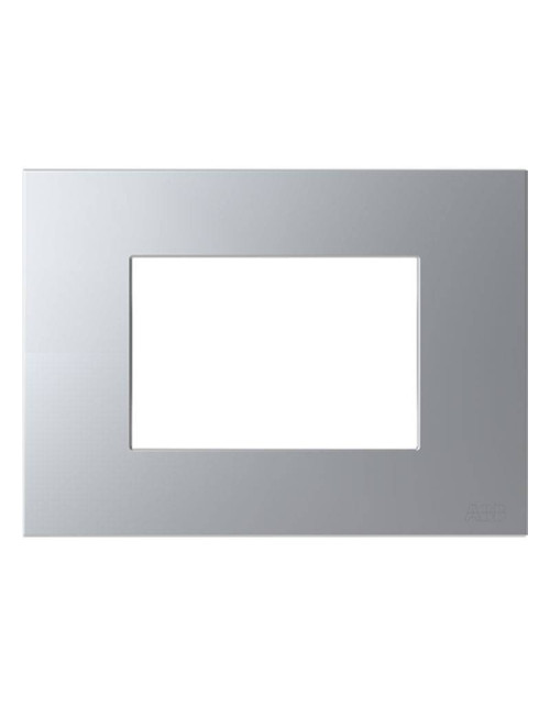 Abb Zenit Z2373.1 PL 3-Modulplatte Silber Polycarbonat Z0300PL