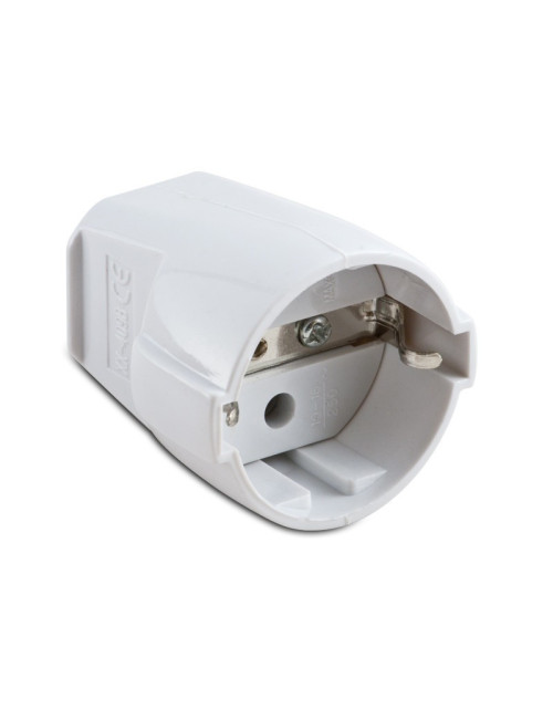 Master 16A schuko socket in white colour