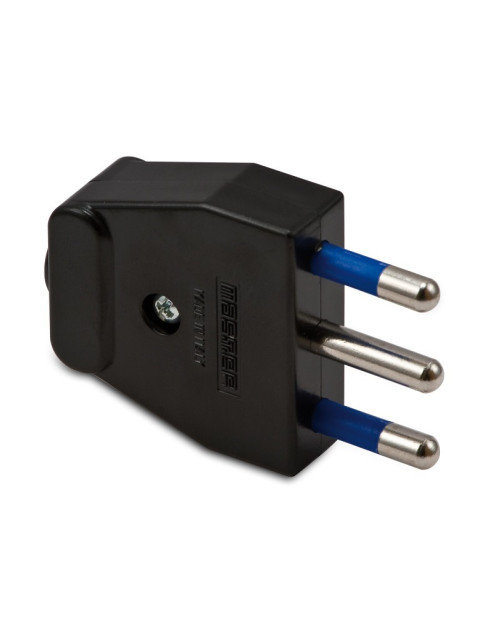 Master plug 2x16A+T black colour