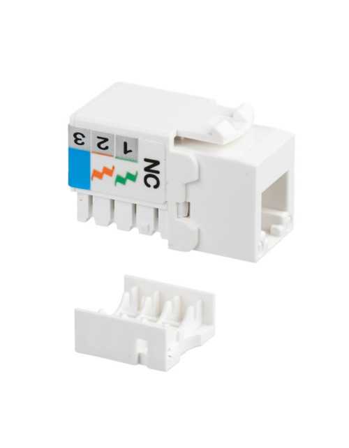 Toma horizontal Fanton RJ12 CAT.3 Voz Blanco