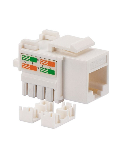 Fanton RJ45 CAT.5E UTP horizontale Buchse Weiß