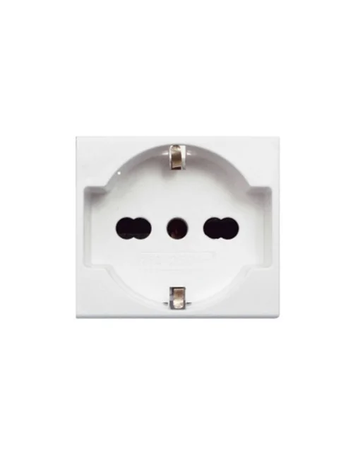 Prise Schuko en bypass universel 10/16A pour Ave Banquise Sistema 45 série 45B90/15TS