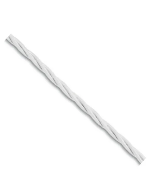 Cable trenzado de seda Fanton 2G1 color blanco 93802