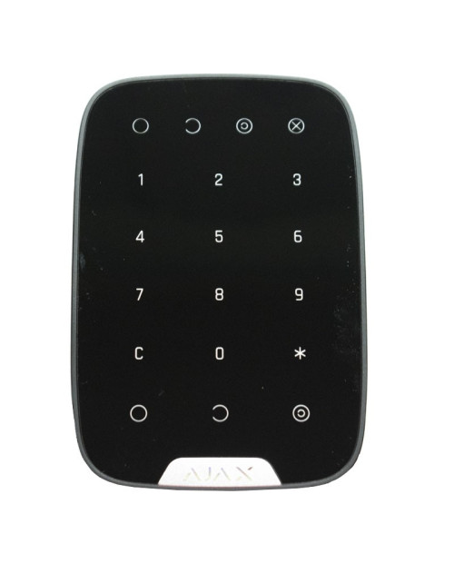 Clavier sans fil et tactile AJAX Noir KEYPAD-B