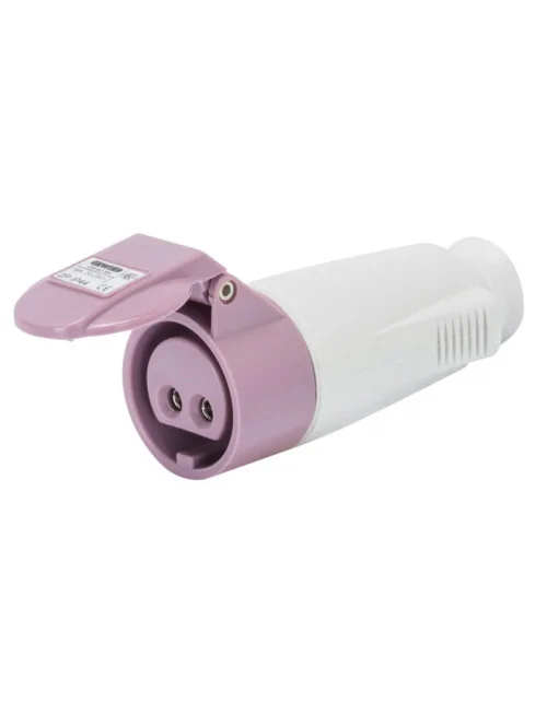 Gewiss mobile socket 2P 16A IP44 purple 24V