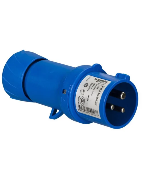 Enchufe industrial móvil azul Schneider PKX16M423