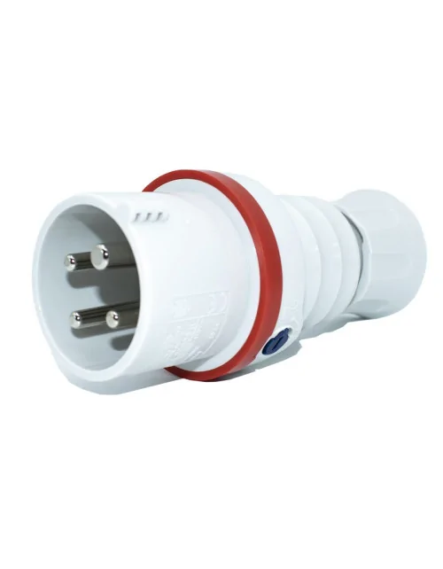 Enchufe móvil Gewiss 3P+T 16A IP44 rojo 380V GW60008H