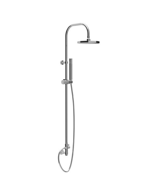 Teorema FIX shower column with chromed shower head and hand shower 15263110341