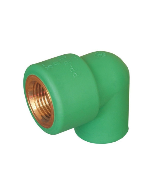 Codo roscado F Aquatherm D 25 X 3/4" rosca latón 0023012